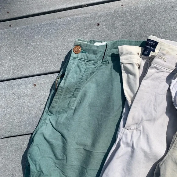 Bundle of Men's Casual Shorts - Green, White, Beige, and Gray- J Crew Lot. - Picture 5 of 6